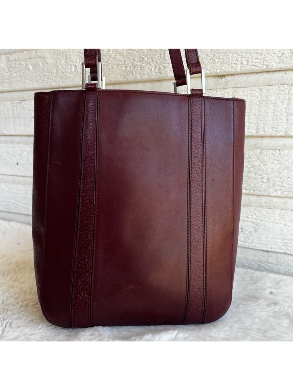 COACH Burgundy Y2K Magazine Tote Shoulder Bag 6706 Vintage - Picture 6 of 13